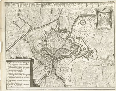 Siege of Menen, 1706 by Matthijs Pool (possibly)