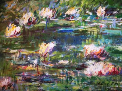 Vibrant Water Lilies by Matthys Moss
