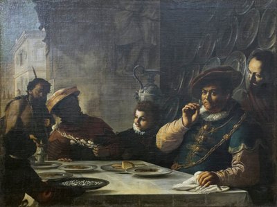The Feast of the Rich Man by Mattia (1613 99) Preti