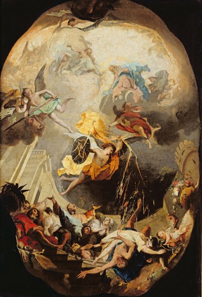 The Dominican Order Overcoming Heresy, 1750 by Mattia Bortoloni