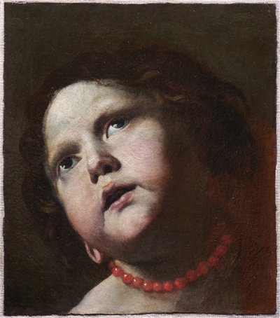 Head of a girl with a coral necklace by Mattia Preti