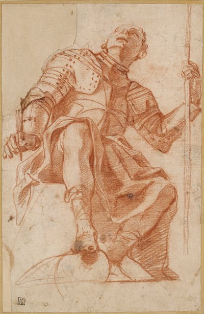 Study for a Knight of Malta, mid 17th century by Mattia Preti