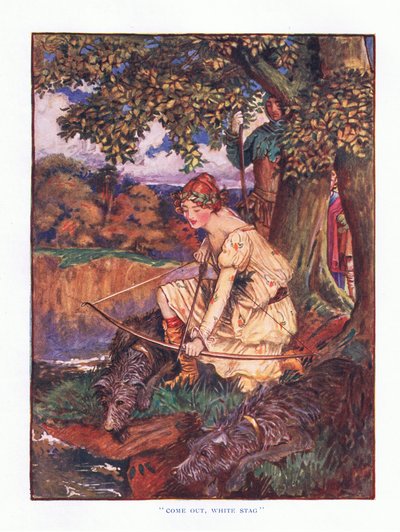 Come out white stag (illustration from Lady Ann