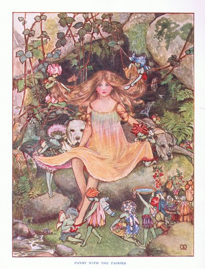 Pansy with the fairies (illustration from Lady Ann