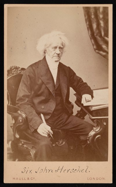 Portrait of Sir John Frederick William Herschel, 1792-1871 by Maull and Co