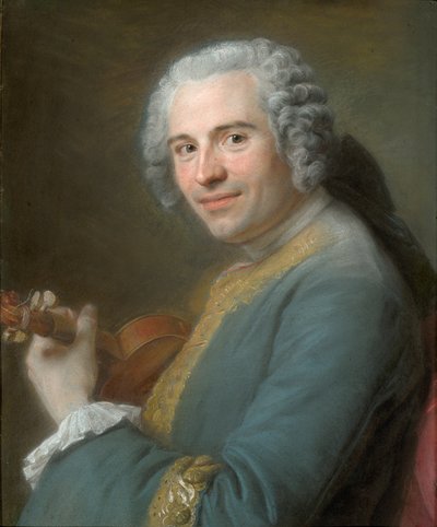 Portrait of Jean-Joseph Cassanéa de Mondonville by Maurice-Quentin de La Tour