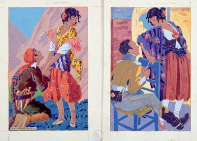 Illustrations for an edition of 