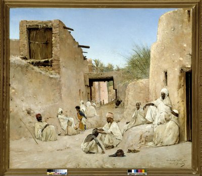A Street of the Oasis of Chetma in Algeria by Maurice Bompard