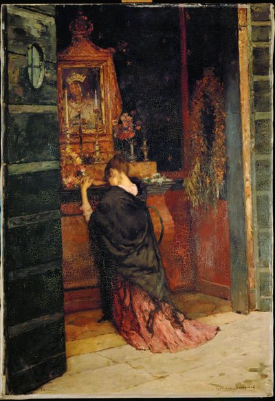 Prayer to the Madonna by Maurice Bompard