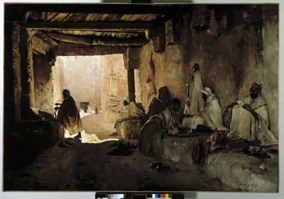 The Butchers of the Oasis of Chelma, Biskra, Algeria by Maurice Bompard
