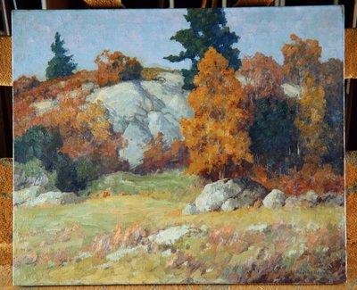 Rock Ledge in Autumn by Maurice Braun
