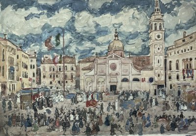 Campo Santa Maria Formosa, Venice, c.1898 by Maurice Brazil Prendergast