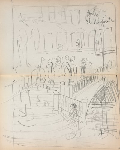 Italian Sketchbook: Bridge St. Margarita by Maurice Brazil Prendergast