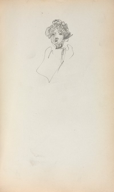Italian Sketchbook: Head of a Woman page 215, 1898-1899 by Maurice Brazil Prendergast