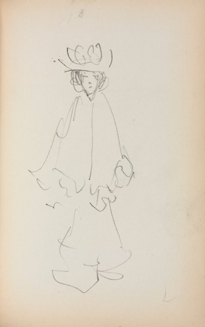Italian Sketchbook: Standing Woman page 147, 1898-1899 by Maurice Brazil Prendergast