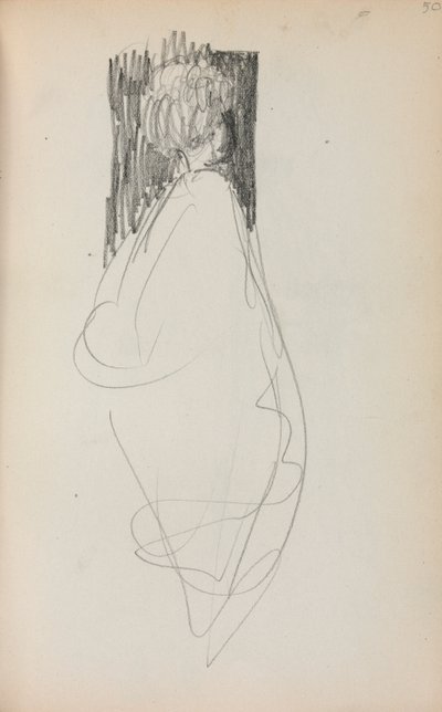 Italian Sketchbook: Standing Woman Page 50, 1898-1899 by Maurice Brazil Prendergast