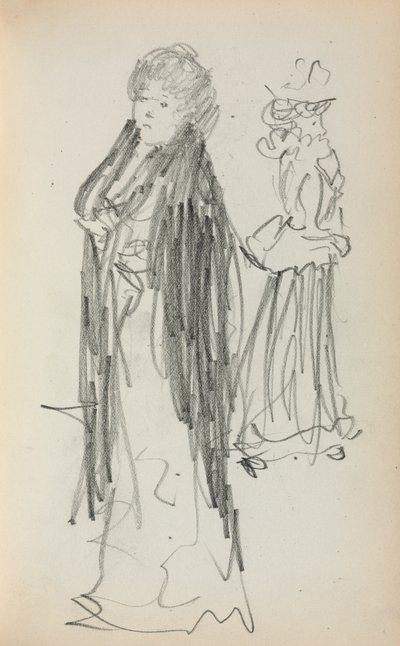 Italian Sketchbook: Two Standing Women page 129 by Maurice Brazil Prendergast