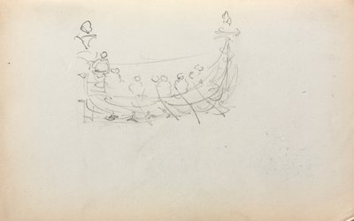 Italian Sketchbook: Venetian Boat page 29, 1898-1899 by Maurice Brazil Prendergast