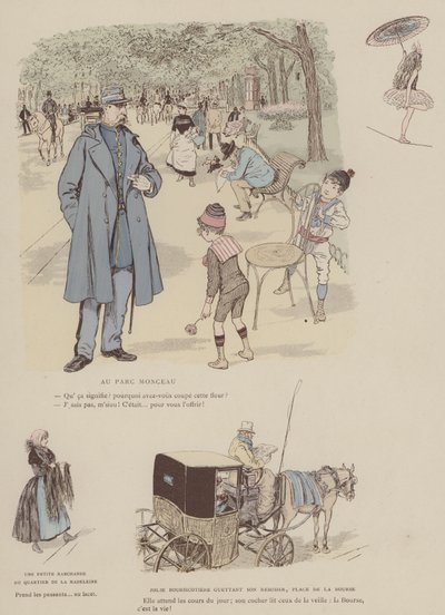 Illustration for Paris Brillant by Maurice Charles Mathieu Bonvoisin
