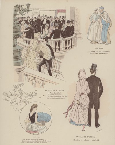 Illustration for Paris Brillant by Maurice Charles Mathieu Bonvoisin