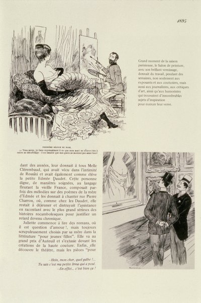 First sitting for a portrait, 1895 by Maurice Charles Mathieu Bonvoisin