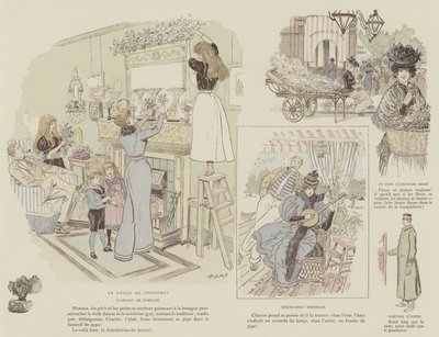 Illustration for The Life of London by Mars by Maurice Charles Mathieu Bonvoisin