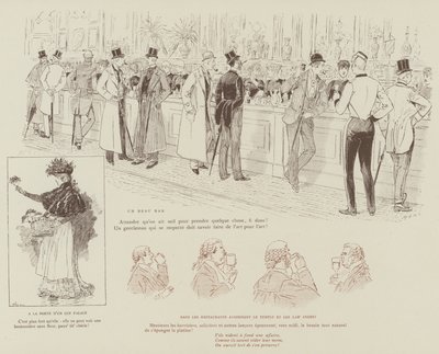 Illustration for The Life of London by Mars by Maurice Charles Mathieu Bonvoisin