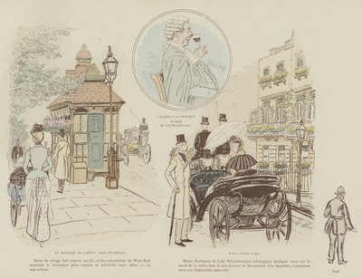 Illustration for The Life of London by Mars by Maurice Charles Mathieu Bonvoisin