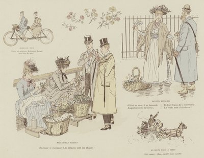 Illustration for The Life of London by Mars by Maurice Charles Mathieu Bonvoisin
