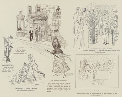 Illustration for The Life of London by Mars by Maurice Charles Mathieu Bonvoisin