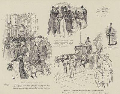 Illustration for The Life of London by Mars by Maurice Charles Mathieu Bonvoisin