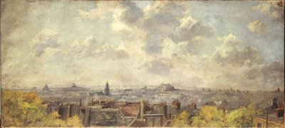 Panoramic View of Paris, Taken from Rue Victor-Massé, in April 1886 by Maurice Dainville