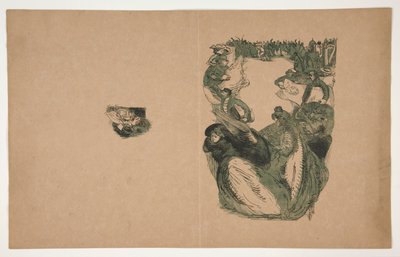 Les Camelots de la pensée (proof for cover) by Maurice Delcourt