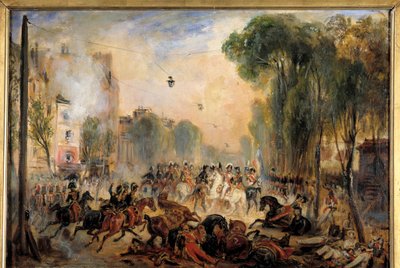 The Attack of Giuseppe Fieschi on July 28 by Maurice Delondre