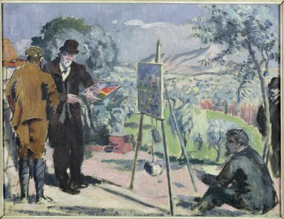 A Visit to the House of Cezanne in Aix by Maurice Denis