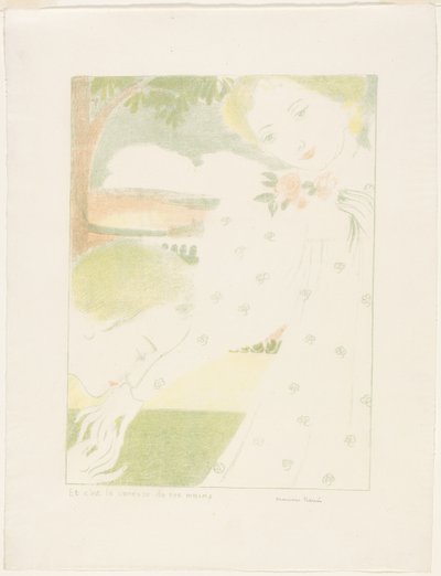 And It is the Caress of Their Hands, plate eight from Love by Maurice Denis