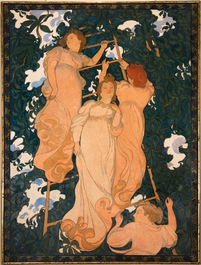 Ladder in the Leaves by Maurice Denis