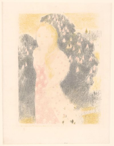 Girl in Front of a Flowering Shrub by Maurice Denis
