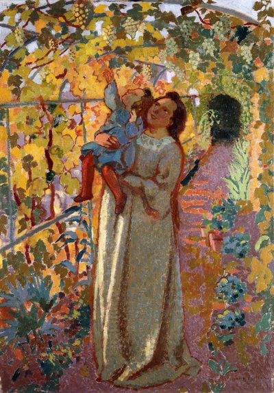 Mother and Child under the Vine by Maurice Denis