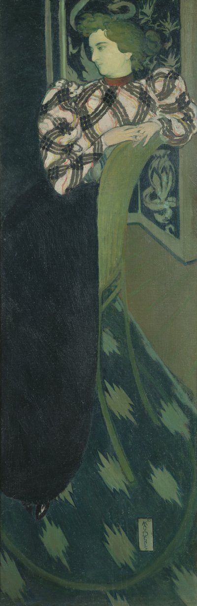 Portrait of Madame Ranson in green, 1893 by Maurice Denis