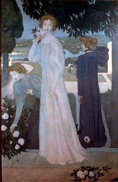 Portrait of Yvonne Lerolle in Three Aspects by Maurice Denis