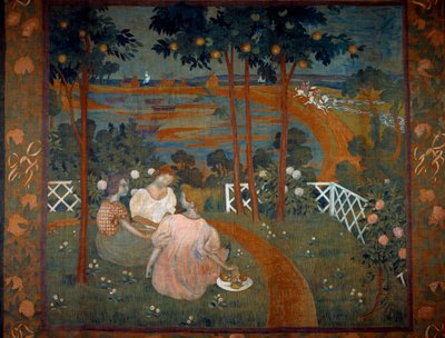The Day of Chivalry Project for Tapestry by Maurice Denis
