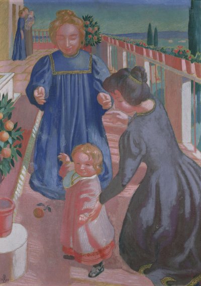 The First Steps on the Terrace at Fiesole by Maurice Denis