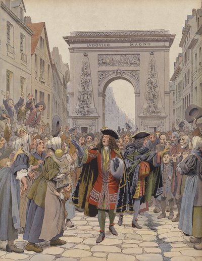 Boufflers During the Winter of 1709, Calming a Disturbance by Maurice Leloir