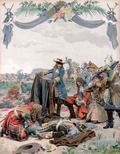 Death of Henri, Vicomte de Turenne, French soldier, 1675 by Maurice Leloir