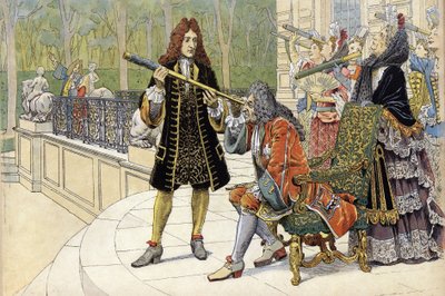 Help by Jacques Cassini, known as Cassini II (1677-1756) to Louis XIV, known as the Sun King by Maurice Leloir