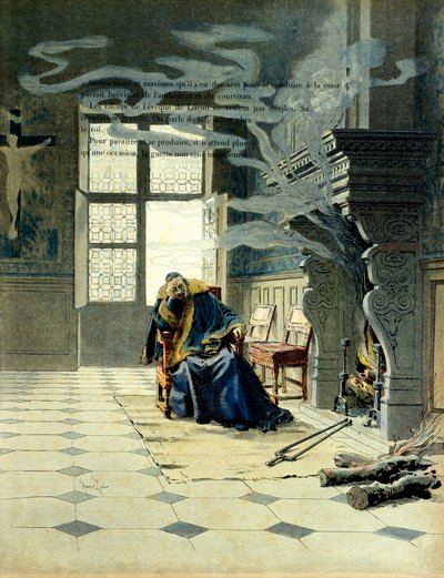 At the Eveche of Lucon, Cardinal Richelieu by Maurice Leloir