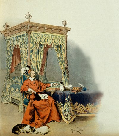 History of France: Cardinal Richelieu (Armand Jean du Plessis) by Maurice Leloir