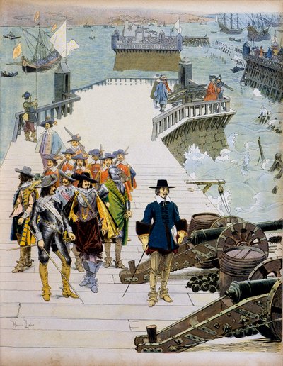History of France: Episode of the Siege of La Rochelle by Maurice Leloir