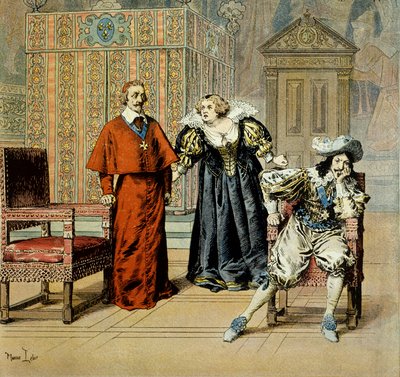 History of France: Journee des Dupes: Cardinal de Richelieu by Maurice Leloir